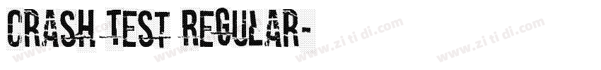Crash Test Regular字体转换